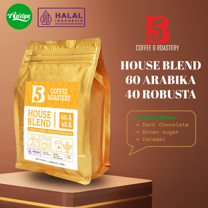 

Promo Bulan Ini Kopi House Blend 60% Arabika 40% Robusta - 250Gr - Med To Dark Roast Terlaris