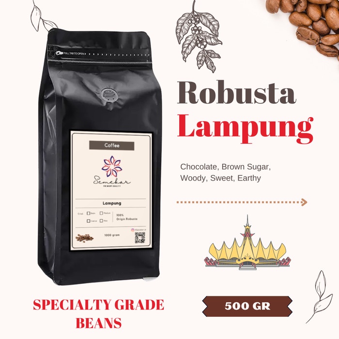 

Lucu Kopi Robusta Lampung Biji Bubuk Susu Roasted Semekar Coffee - 500 Gr Murah