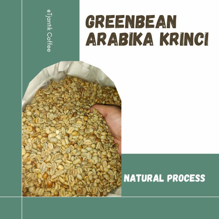 

Hot Sale Green Bean Arabika Krinci Natural Process Hot Sale