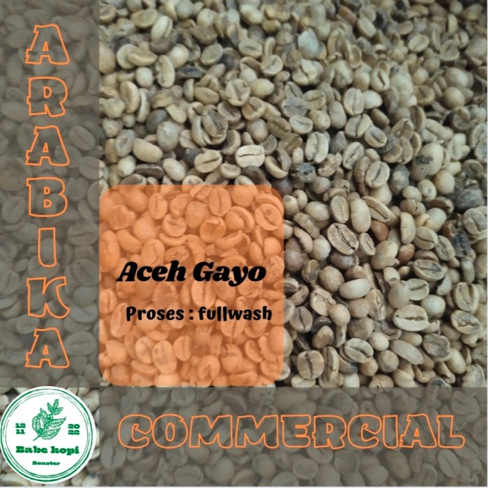 

Star Green Bean - Biji Kopi Arabika Aceh Gayo Commercial Grade 1Kg Gilaa!!!