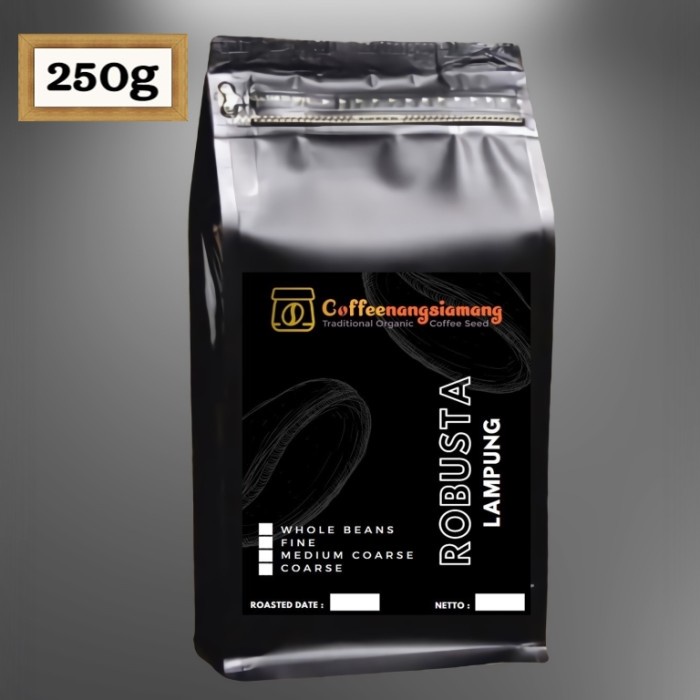 

Menakjubkan Kopi Robusta Lampung 250G Premium - (Biji/Giling) Gilaa!!!