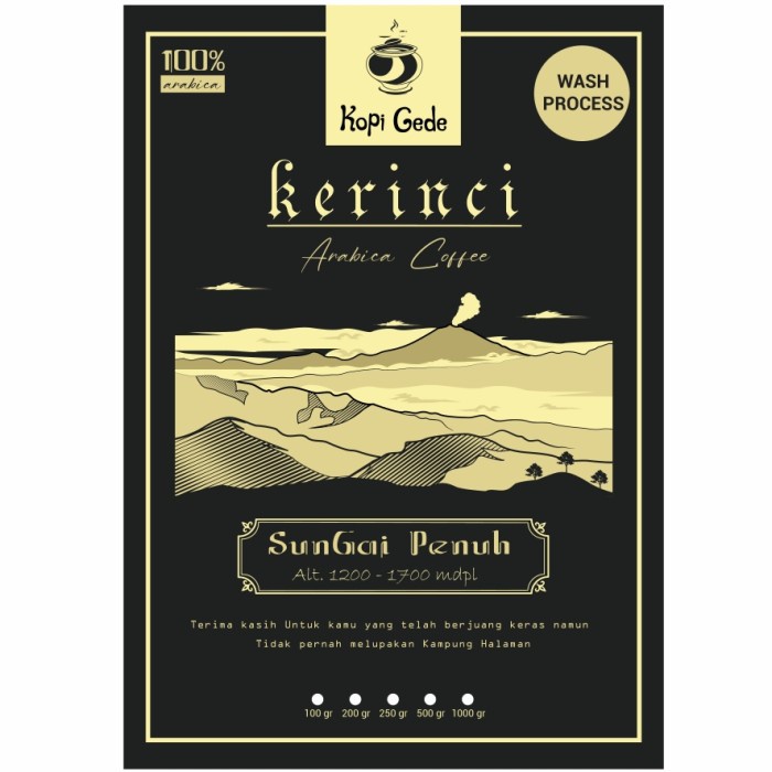 

Terlaris Kopi Arabika Kerinci Sungai Penuh 500 Gram Arabica Coffee (Biji/Bubuk) Sale!!!
