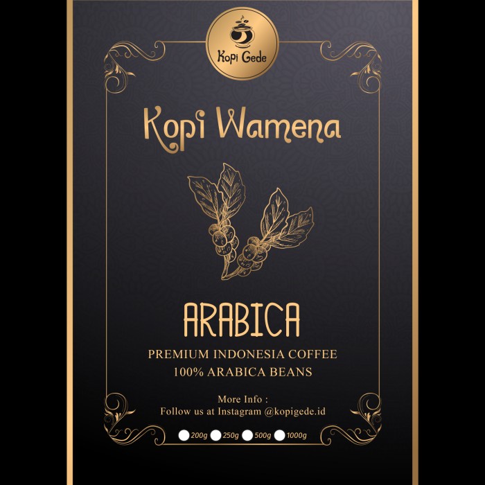 

Sale!!! Kopi Arabika Wamena Baliem 250Gr Arabica Coffee (Biji/Bubuk) Murah