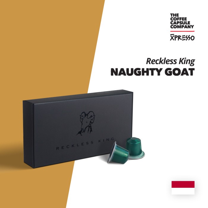 

Hot Sale Naugthy Goat - Reckless King - Nespresso Compatible Limited