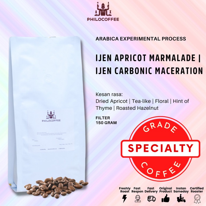 

Nikmati Kopi Arabika Ijen Apricot Marmalade 150Gr | Ijen Carbonic Maceration Promo