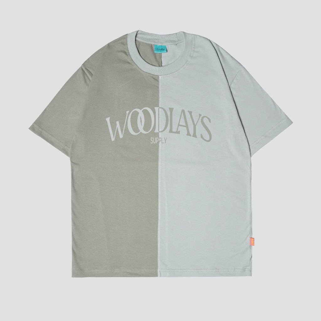 Woodlays Kaos T-Shirt Oversize Sage-Foam Twice Trademark