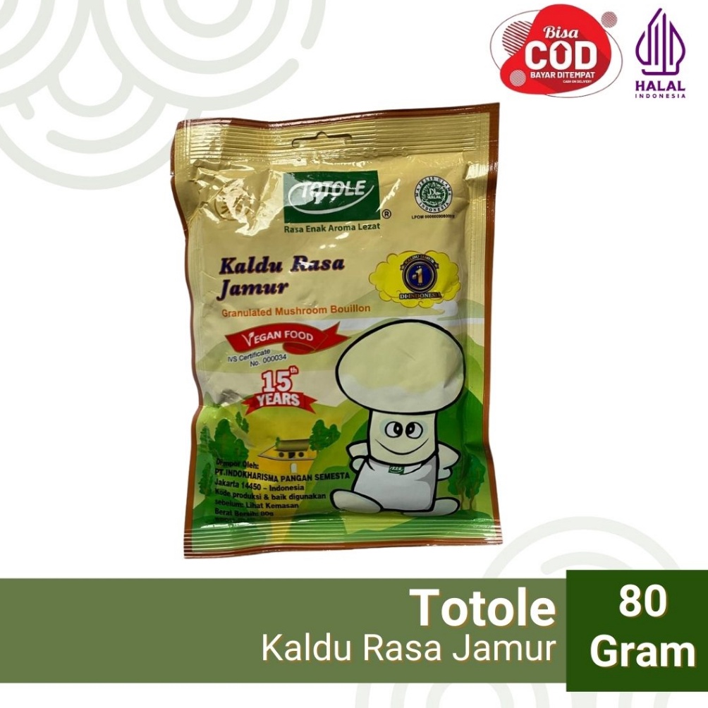 

☍5v Model Baru❈ Kaldu Jamur Totole 80gr - Kaldu Jamur Vegan - HALAL W56