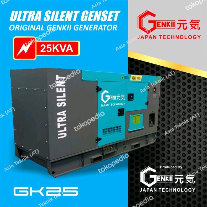 Genset Ultra Silent 25 Kva 20000 Watt 3 Phase