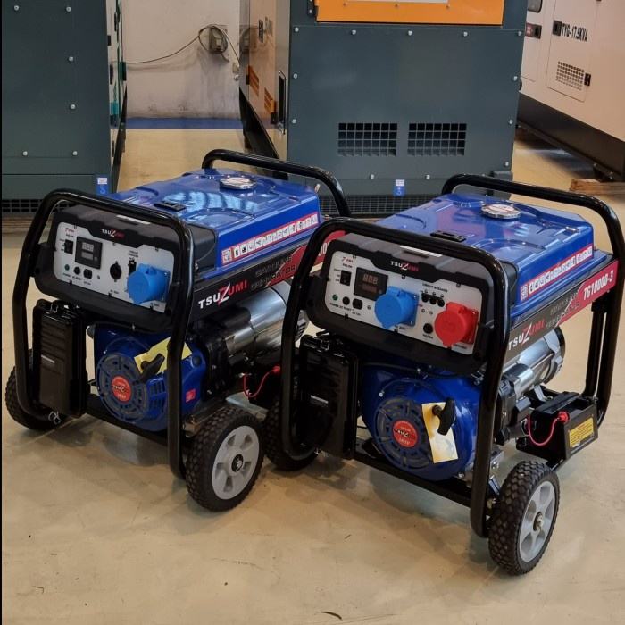 Genset 10 Kva 3 Phase 1 Phase 8500 Watt Tsuzumi Gasoline Tg 10000 -3