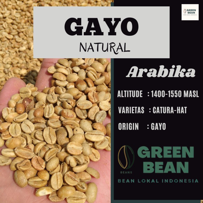

Berkualitas Green Bean / Biji Kopi Arabika Gayo Aceh - Natural Grade 1 Limited
