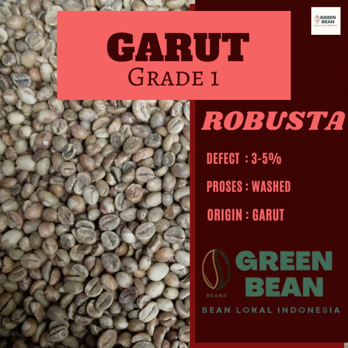 

Update Green Bean / Biji Kopi Robusta Garut - 1Kg Diskon