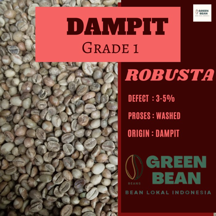 

Produk Green Bean / Biji Lopi Robusta Dampit - 1Kg Hemat