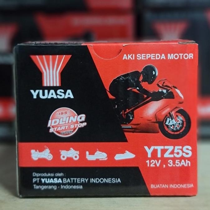 Aki motor Vario 110, Mio Soul GT, Beat, Vixion YUASA YTZ5S Aki Kering
