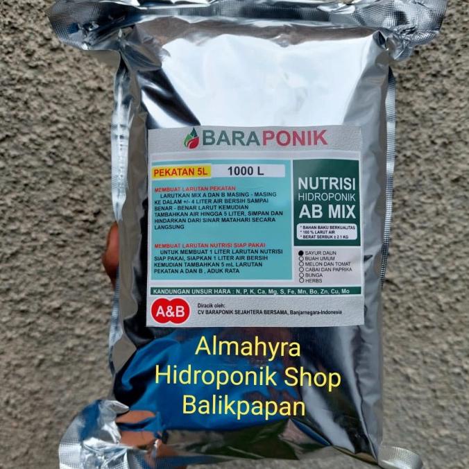 *#*#*#*#] Nutrisi Hidroponik AB Mix Baraponik 5 ltr sayuran daun