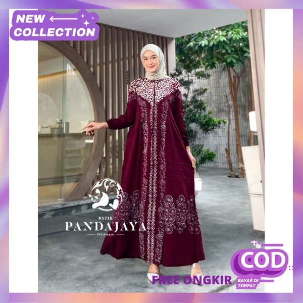 Bstik Pesta Bju Muslimah Gsmis Kondangan Kekinian Gamis Batik Modern Polos Terbaru 2023 Motif Sultan