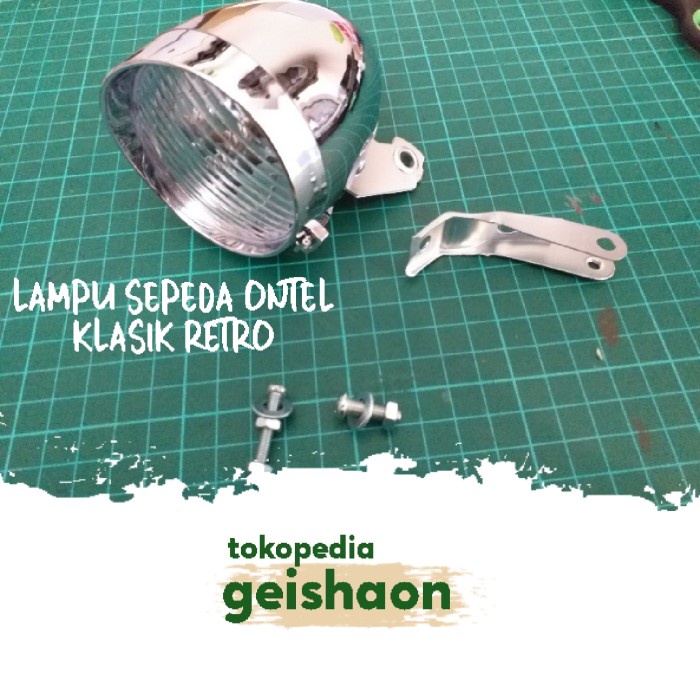 Terlaris Lampu Sepeda Led Ontel Lipat Classic Klasik Retro