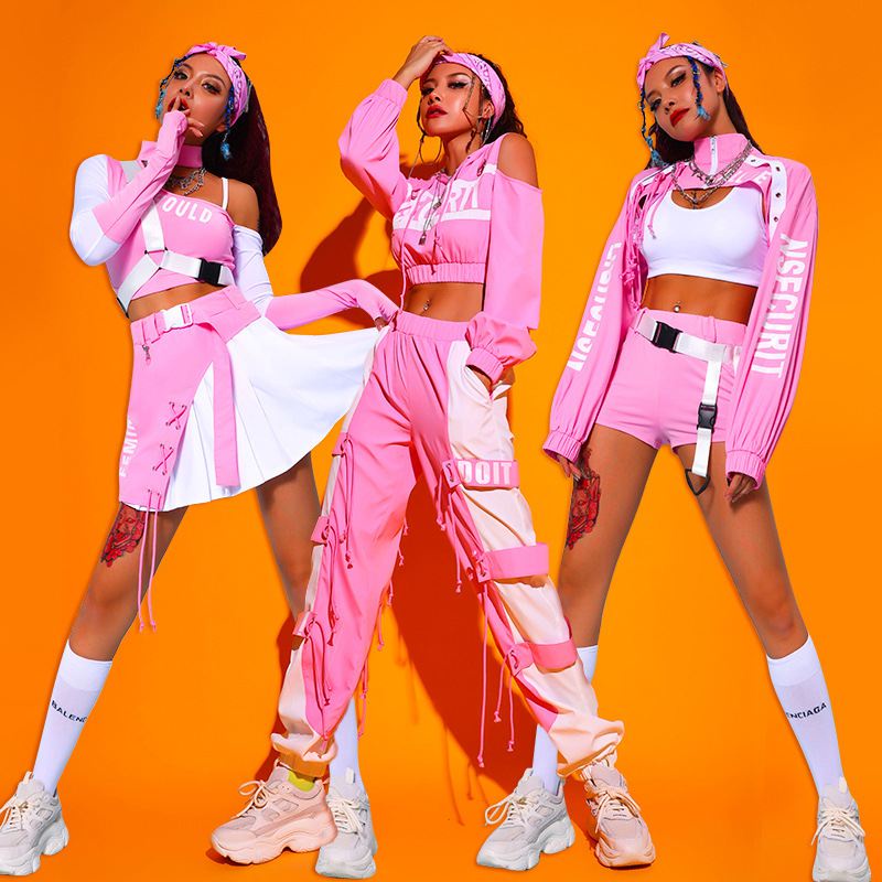 Korean Dance Women's Team Sexy Hiphop Suit Jazz Dance Clothes Female Korean AdultdsCostume