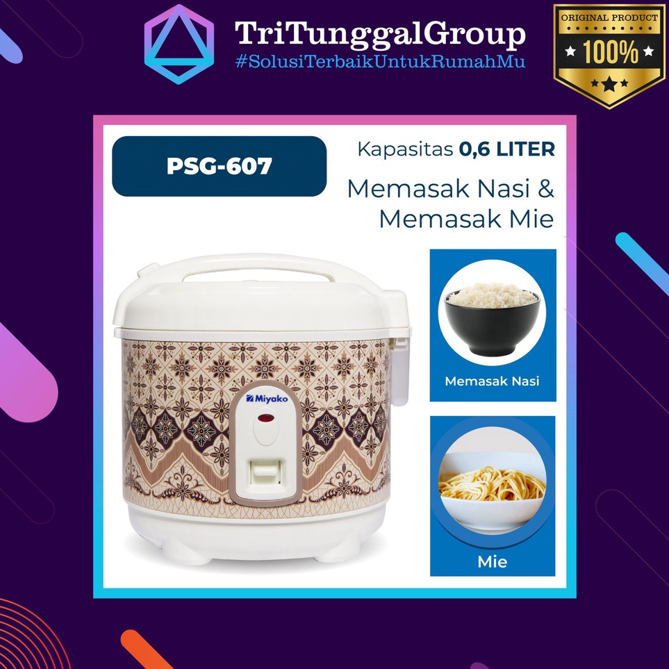 Miyako PSG607 Rice Cooker - Penanak Nasi Multifungsi