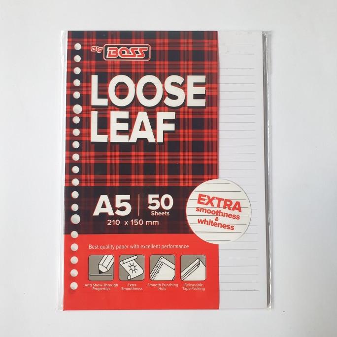 

><><><] LOOSE LEAF / KERTAS BINDER BIG BOSS A5-50