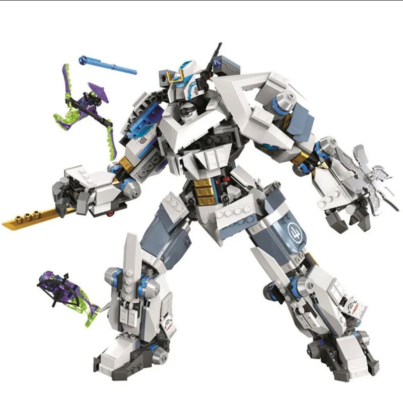 Bricks Ninjago Titan Zane Mecha Battle