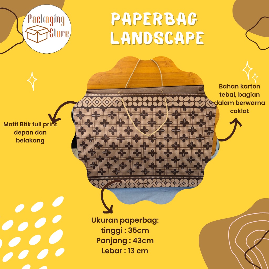 

PAPERBAG LANDSCAPE / PAPERBAG PANJANG / PAPERBAG JUMBO
