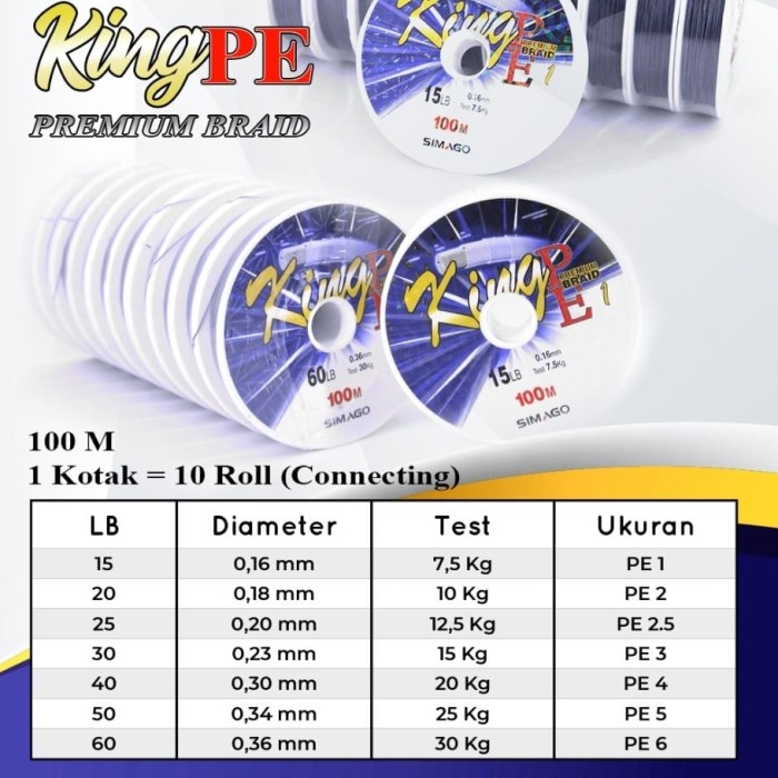 Terlaris PE SIMAGO KING PREMMIUM BRAID SALE