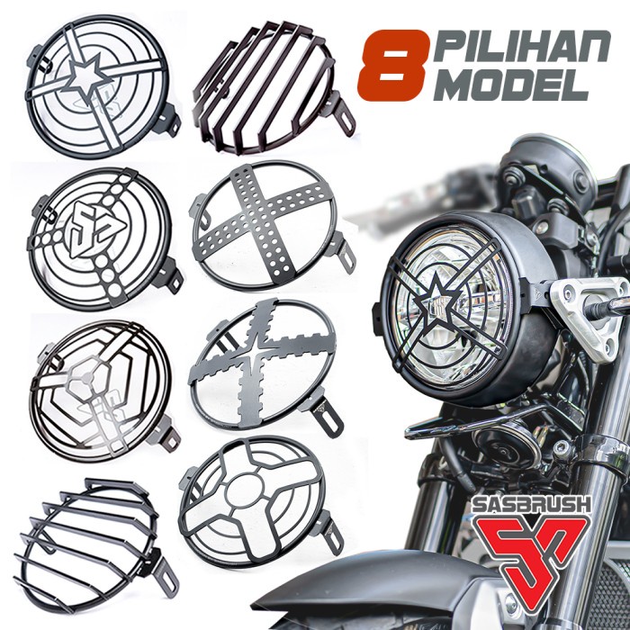 Cover lampu yamaha Xsr155 / Grill lampu XSR155 / Head Light Cover XSR