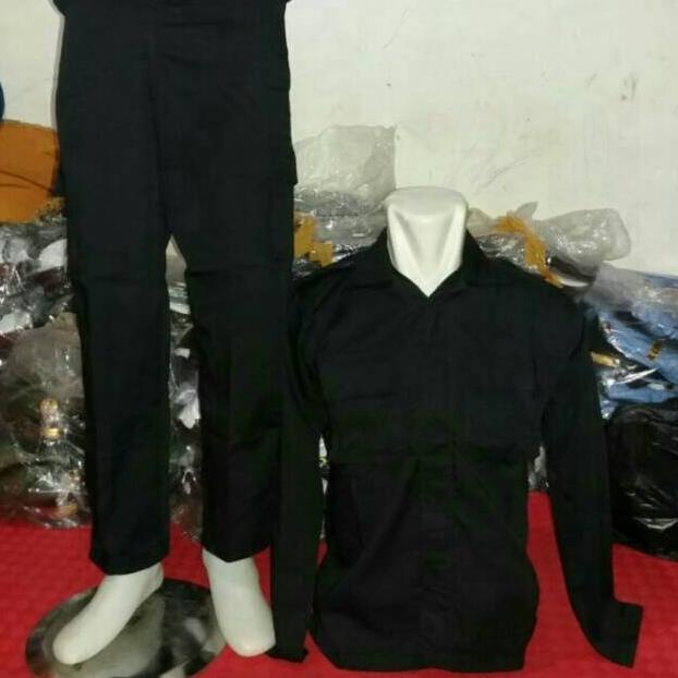 Promo Seragam Pdl Hitam Brimob Security Satpam Baju Pdl