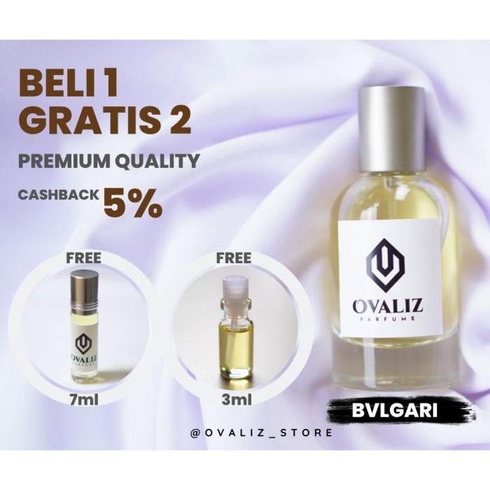 PROMO BELI 1 GRATIS 2 OVALIZ Bulgari Parfum Pria Tahan Lama 24 Jam -