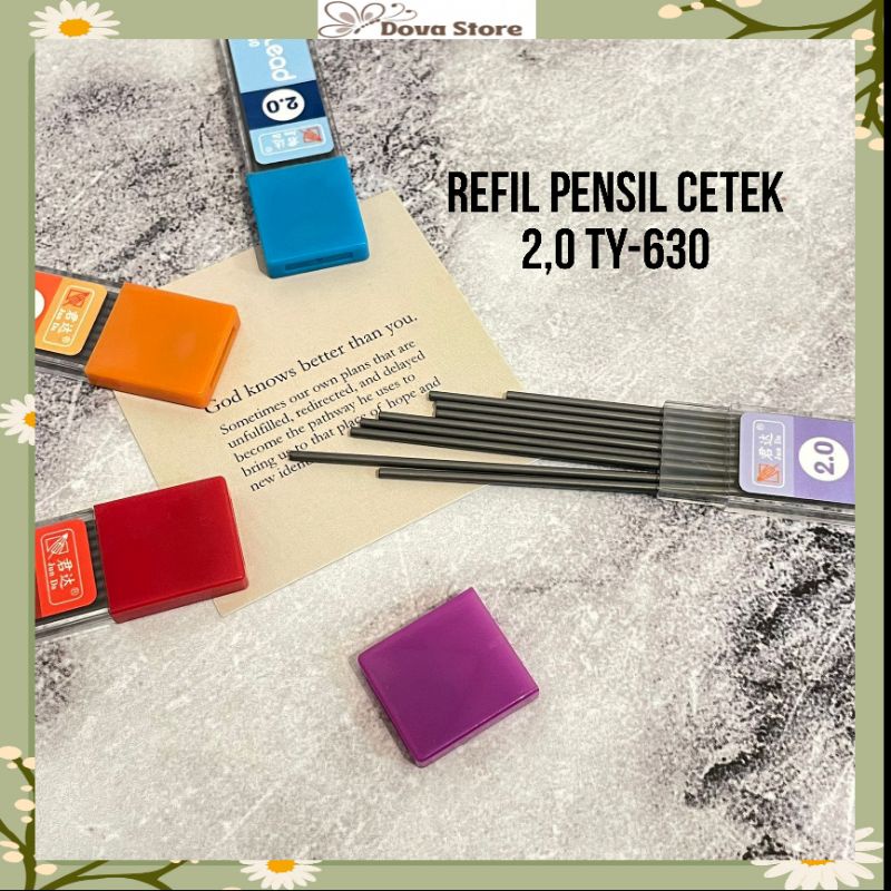 

REFIL PENSIL CETEK UKURAN 2.0 TY-630 COVER WARNA WARNI