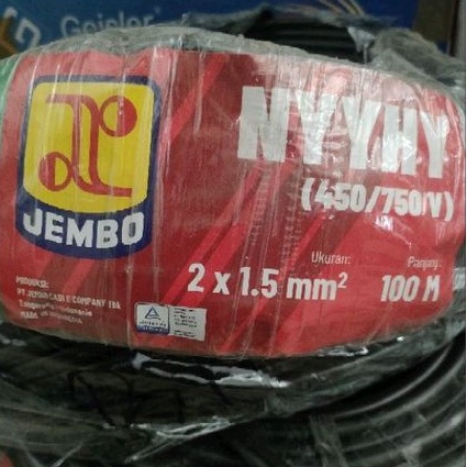 kabel listrik jembo 2x1.5 NYYHY murah berkualitas
