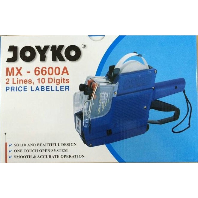 

PAKET JOYKO MX-6600A (HURUF,ANGKA) +KERTAS +INKROLL -ALAT LABEL HARGA