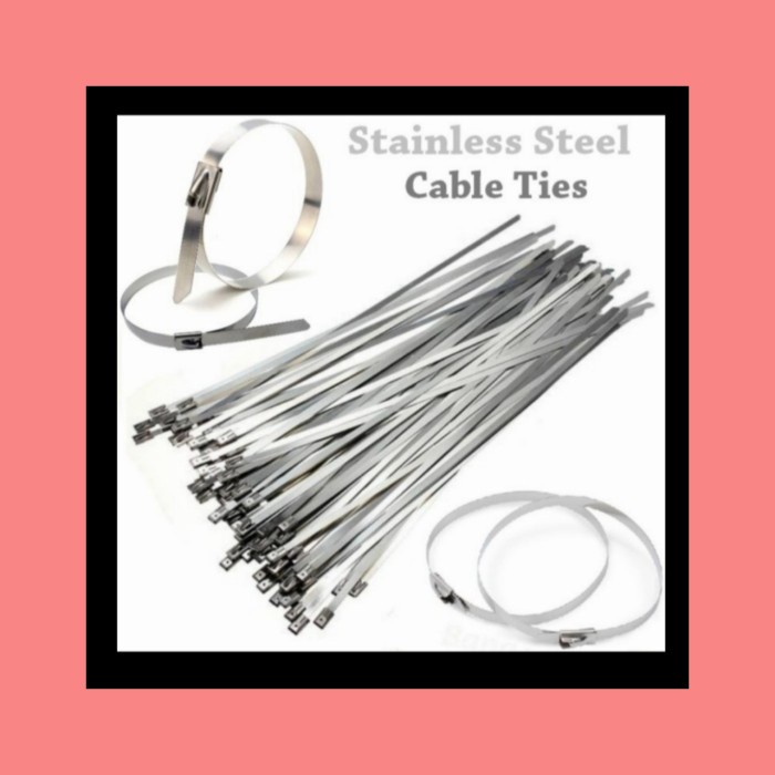 

Bestseller Cable Ties Stainless Ukuran 4,6X400 (100 Pcs)