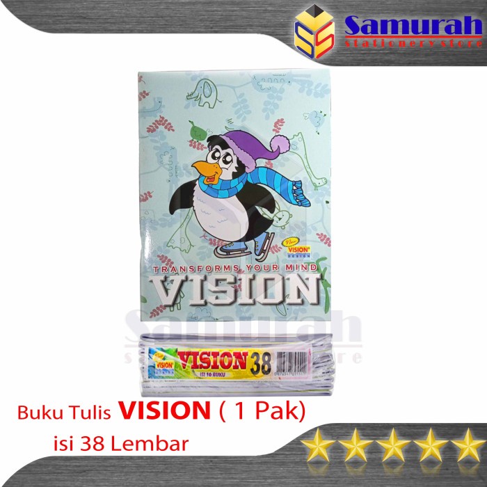 

Buku Vision 38 Lembar / Buku Tulis Sekolah Anak Tk Sd Smp 38 Lbr Murah