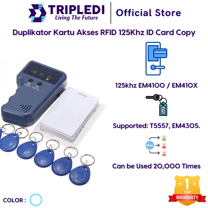

Terlaris Ripledi Duplikator Kartu Akses Rfid 125Khz Id Card Copy Reader Writer