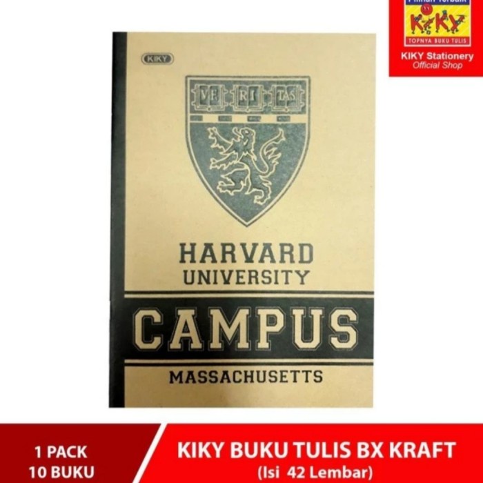 

BUKU TULIS BOXY CAMPUS CRAFT KIKY 42 LEMBAR 1 PAK ISI 10 BUKU