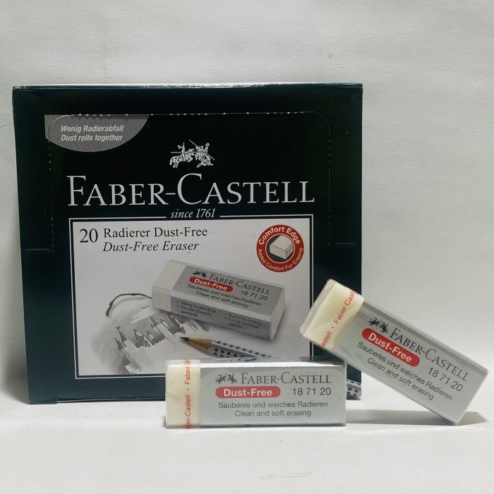 Aurealia Eraser / Penghapus Faber Castell Putih Besar / 1 Box Isi 20 Pcs