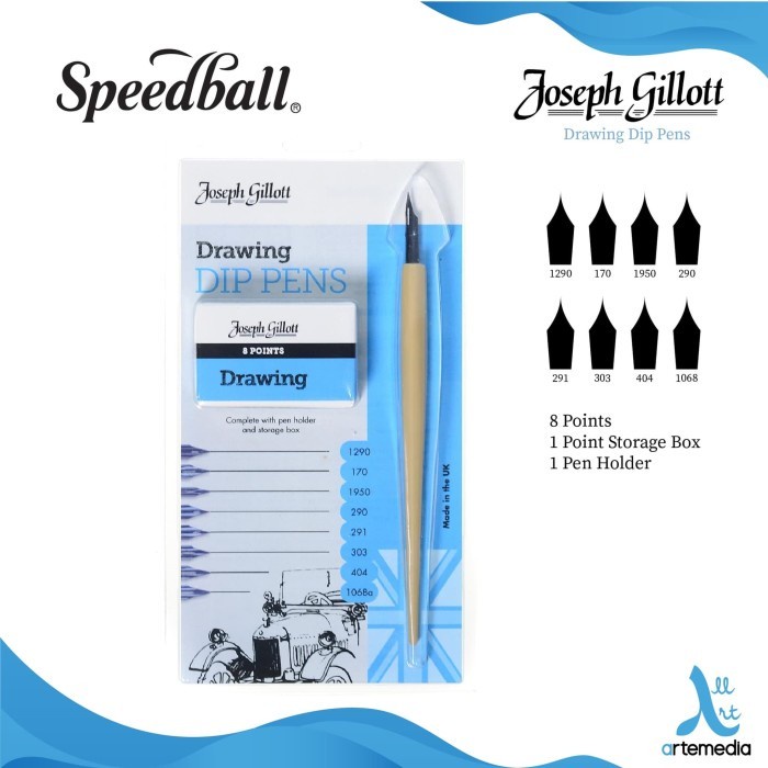 

Bestseller Pena Kaligrafi Joseph Gillott Calligraphy Drawing Dip Pen Set