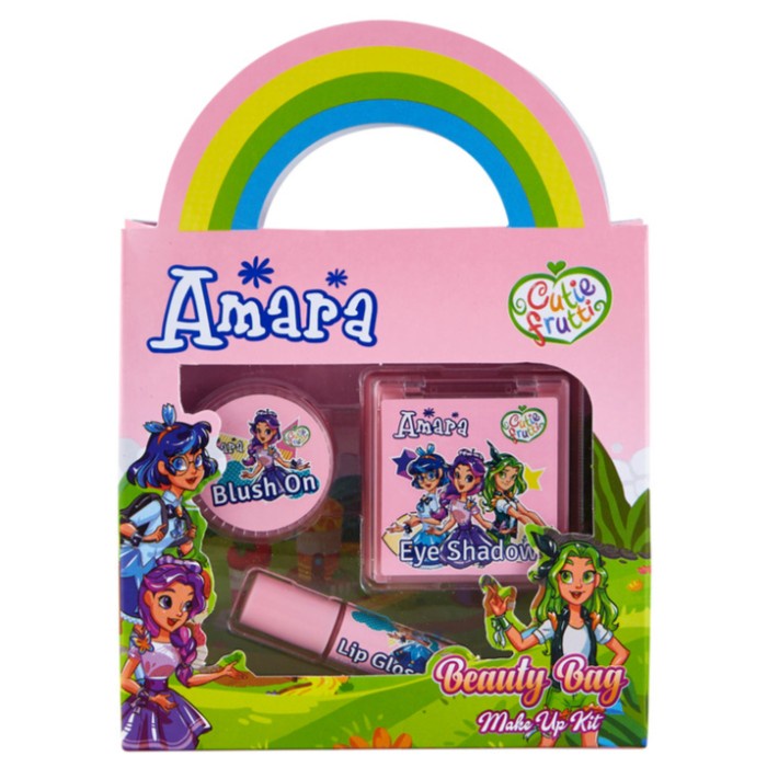 MUST HAVE [ ORIGINAL ] AMARA BEAUTY BAG MAKE UP KIT FOR KIDS / MAKEUP ANAK BPOM TERLARIS