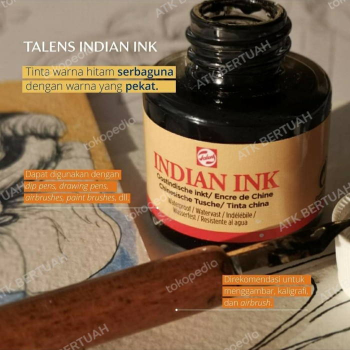 

Bestseller Royal Talens Indian Ink Tinta Cina Kaligrafi India