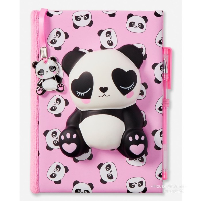 

Terlaris Justice Panda Squishy Diary Include Pen - Diary Panda Justice