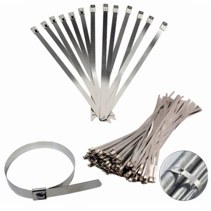 

Bestseller Cable Ties Stainless Ukuran 4.6 X 300 Isi ( 100 Pcs )