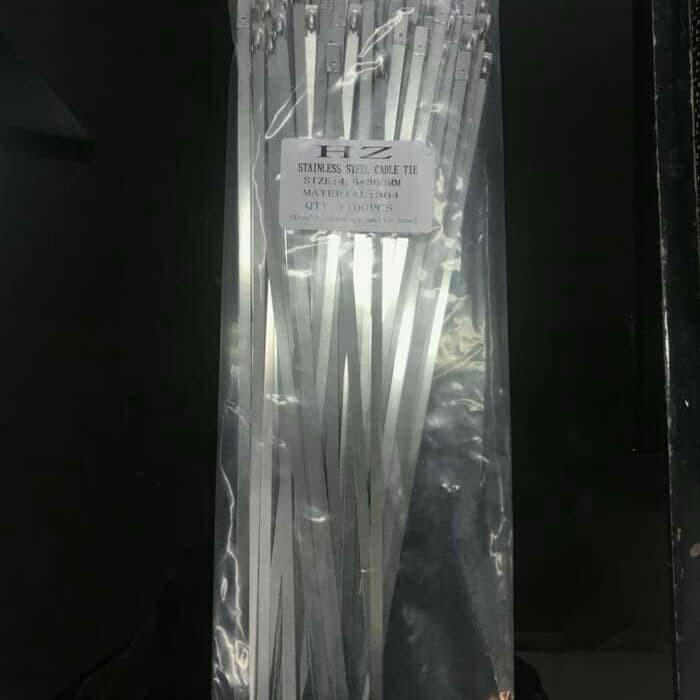 

Bestseller Stainless Steel Kabel Ties 4.6X300 Isi 100Pcs Stanless Cable Ties
