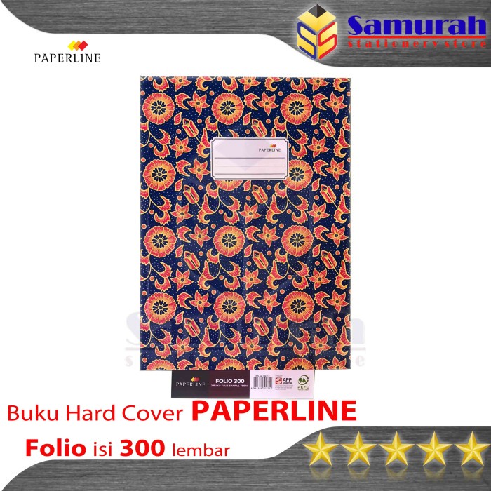 

Terlaris Buku Hard Cover Paperline Folio Isi 300 Lembar / Buku F4 Ppl Akutansi