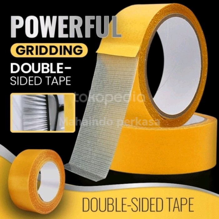 

Double Tape Tipis Super Kuat Double Side Tape Fiber 25mm x 20m