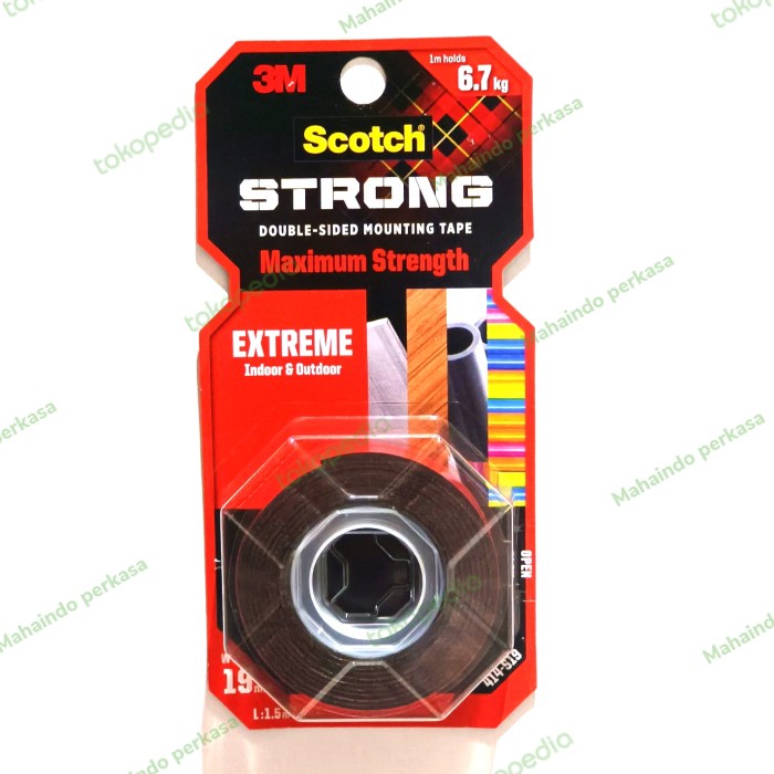 

3M Scotch Strong - Double Tape 414-S19 - 3M Indoor & Outdoor 6.7kg