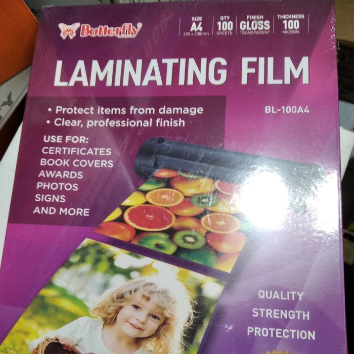 Terlaris Plastik Laminating A4 Butterfly