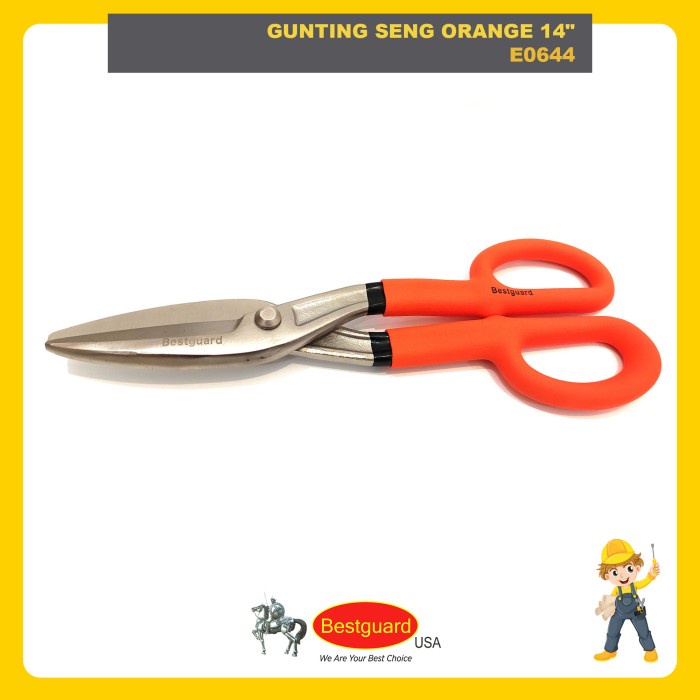 

Bestseller Bestguard Gunting Seng Oranye 14