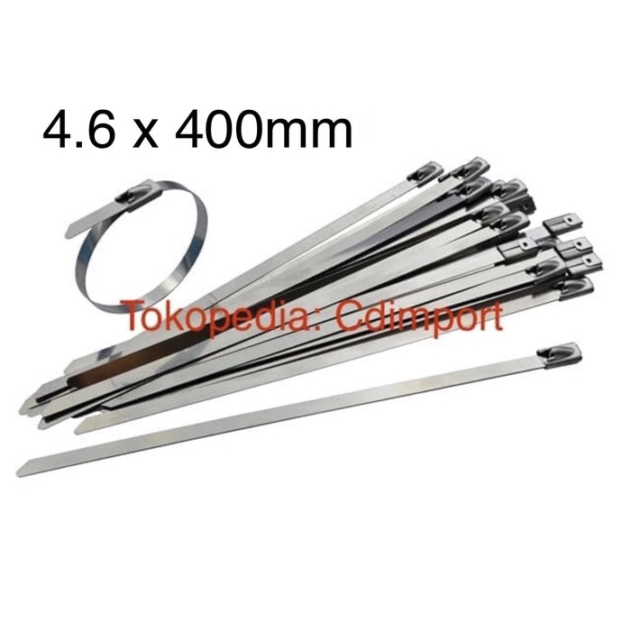 

Bestseller Stainless Cable Ties - Kabel Tis Stainless 4.6 X 400 Mm 40 Cm - 100Pcs