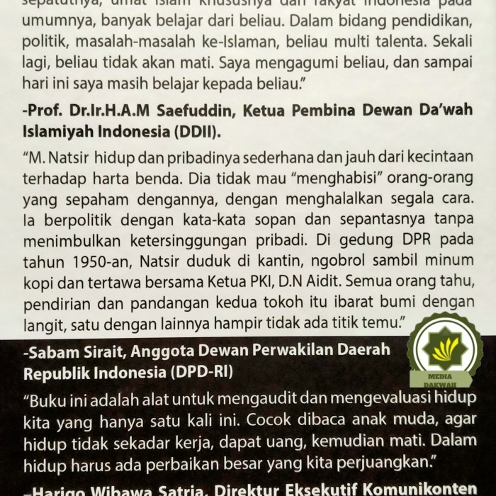 DISKON SPESIAL BUKU MOHAMMAD NATSIR SEBUAH BIOGRAFI TERLARIS